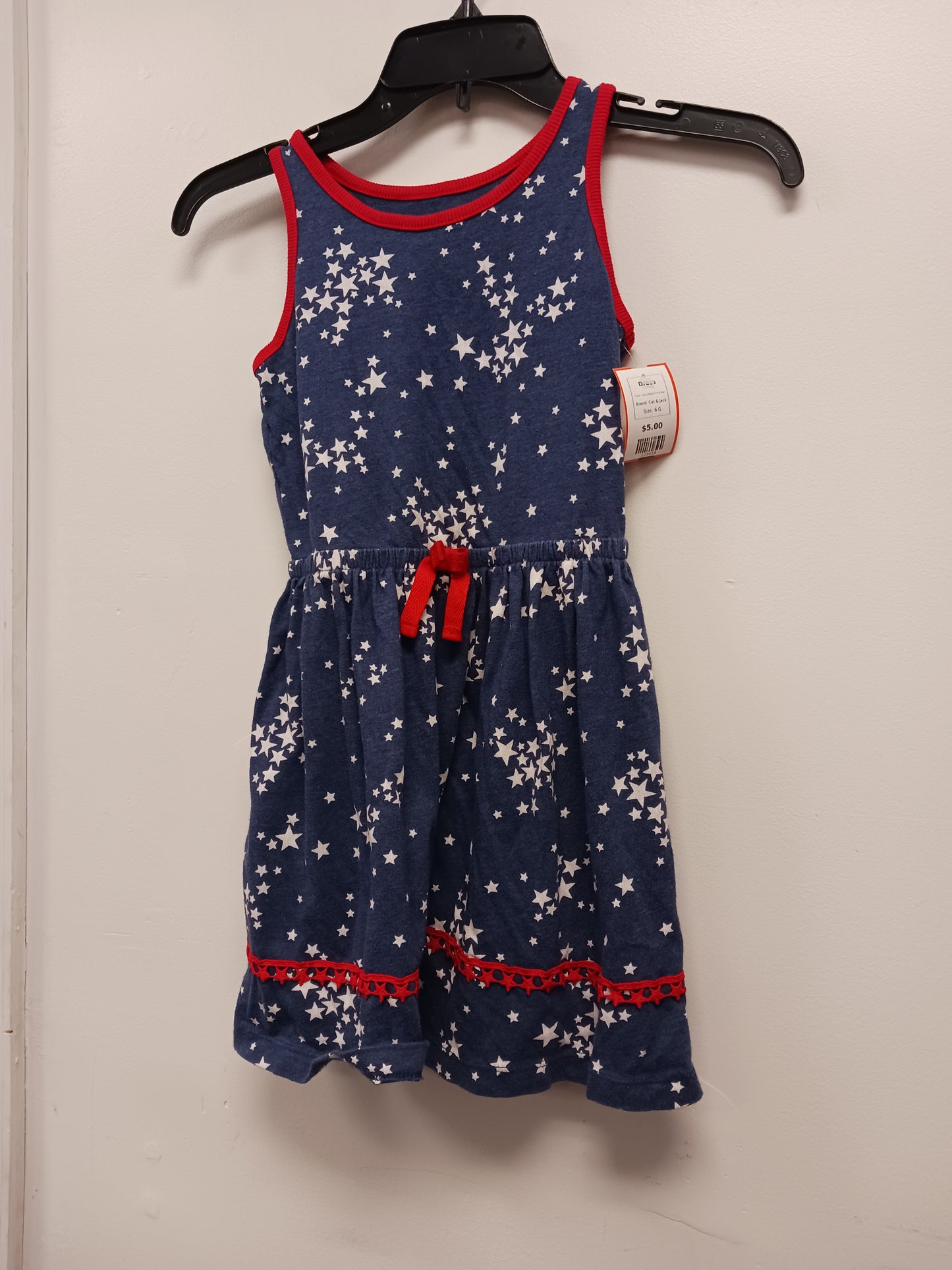 Navy/Red/White Star Cat & Jack Dress, 6 G