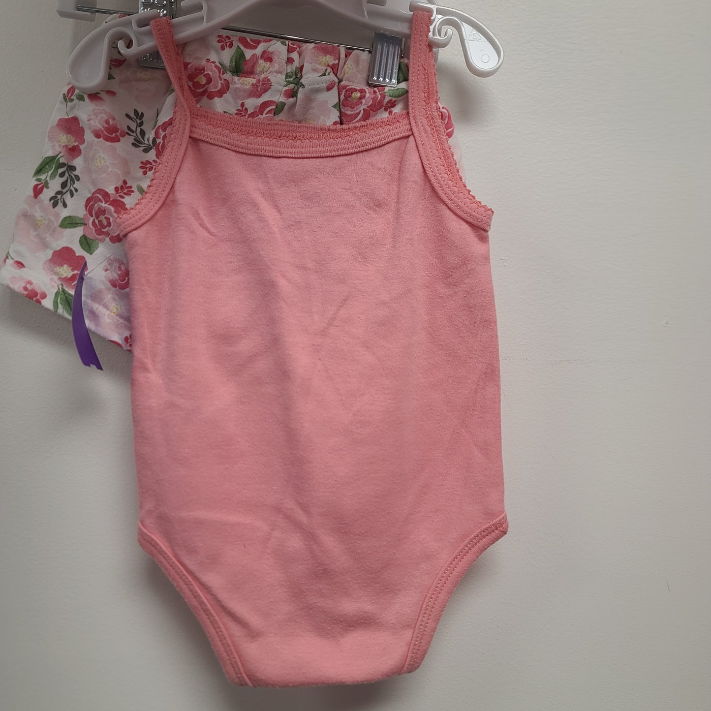 Pink/White Flower Quiltex Outfit(3Pc), 12M G