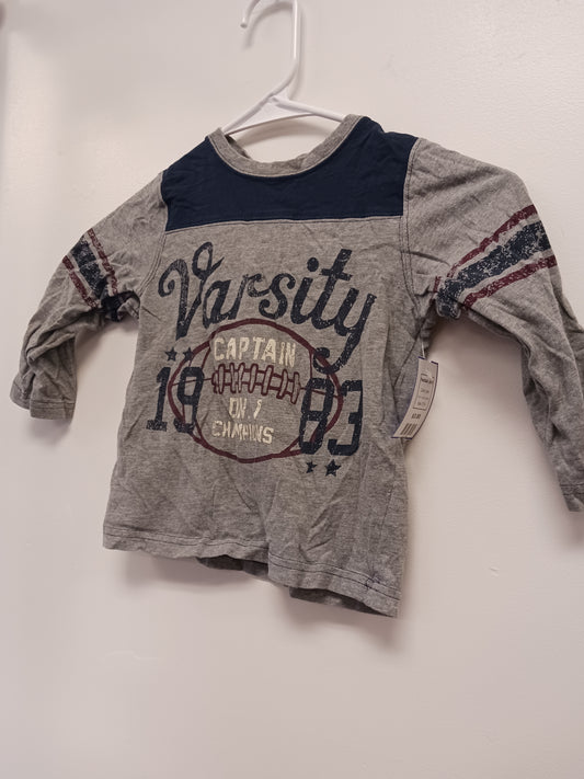 grey Jumping Bean Football shirt, 2T B