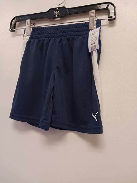 Navy/White Puma Shorts, 4T B