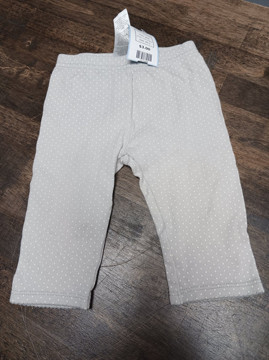 grey Child of Mine Poka Dot Pants 3-6m, 3M G