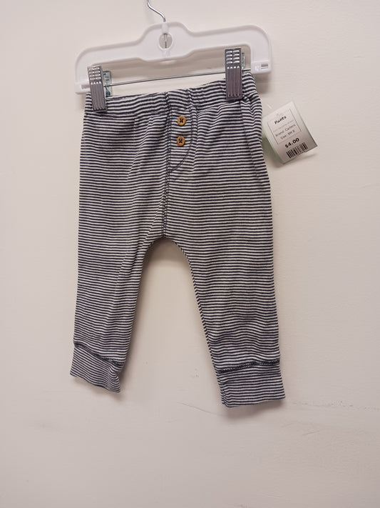 Navy/Grey Striped Carters Pants, 9M B