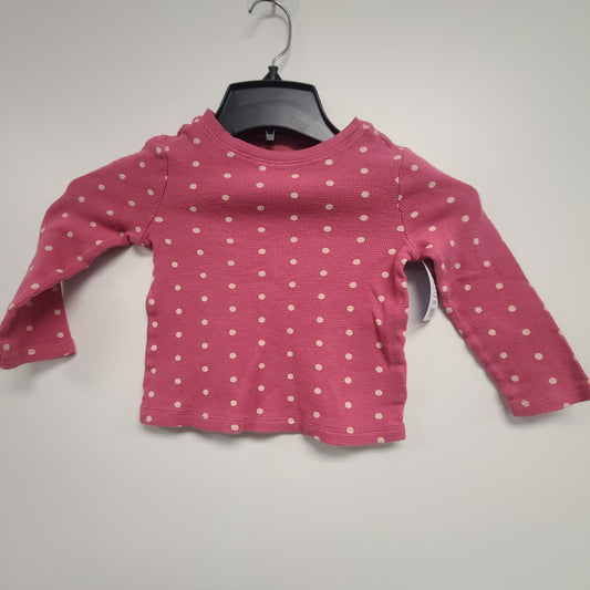 Pink/White Polka Dot Old Navy Longsleeve Shirt, 3T G