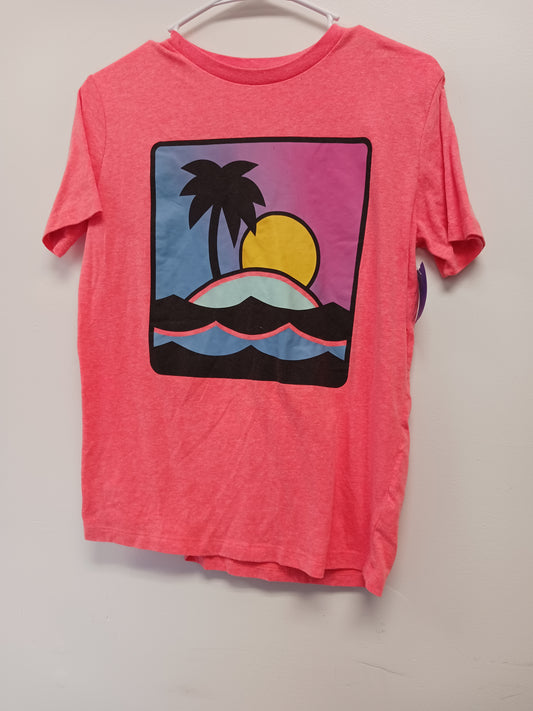 orange Old Navy Palm Tree Tshirt 14/16, 14 B