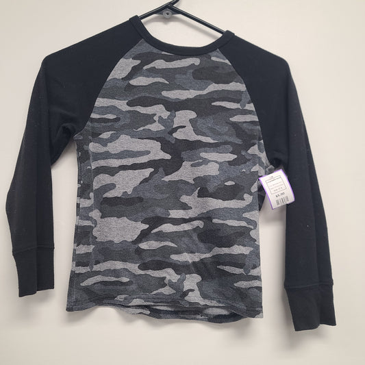 Black/Grey Camo Childrens Place Longsleeve Shirt, 5T B
