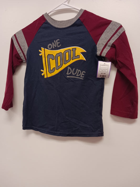Navy/Burgandy/Grey Garanimals Longsleeve Shirt, 5T B