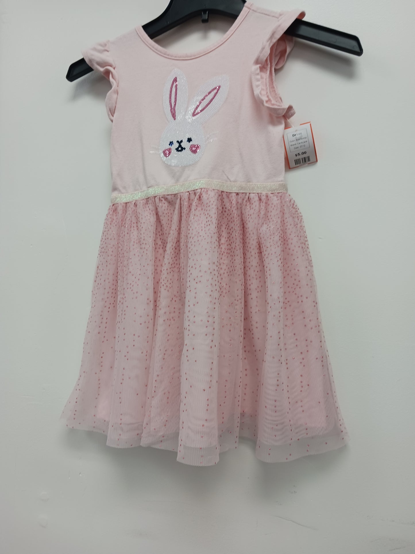 Pink Bunny Cat & Jack Dress, 5T G