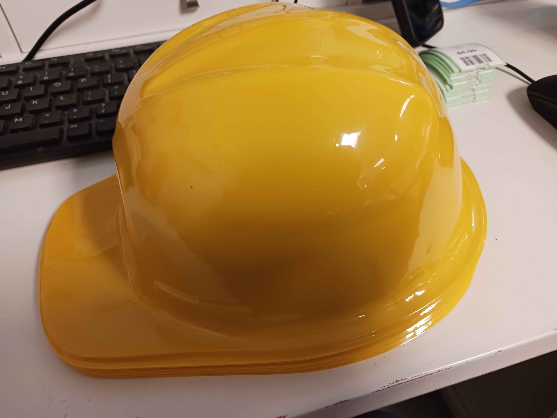 Yellow  Hard Hat Party Hats (11)
