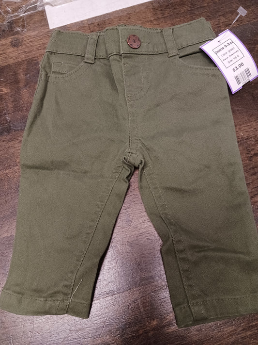 green Garanimals Jeans 0-3m, NB G