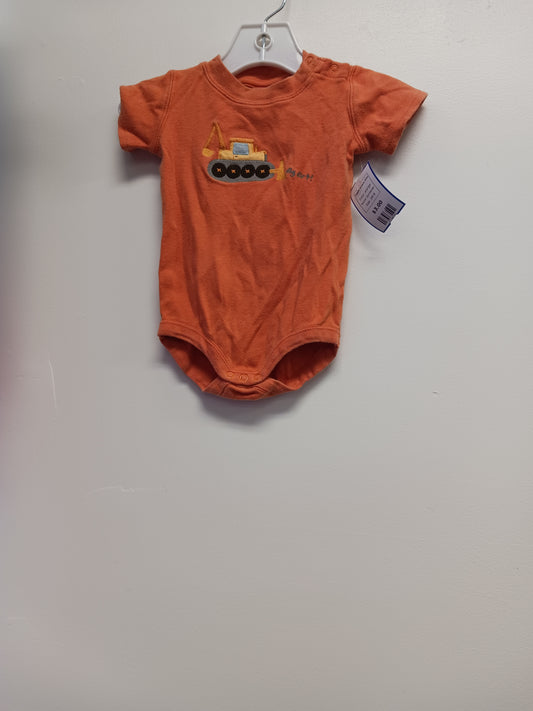 orange Gymboree Digger Onesie 3/6m, 3M B