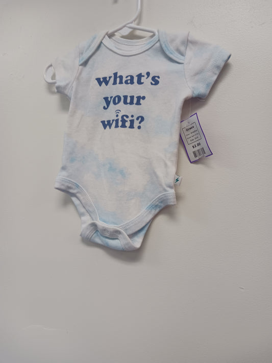 White/Blue Team Of Tiny Onesie, 3M B