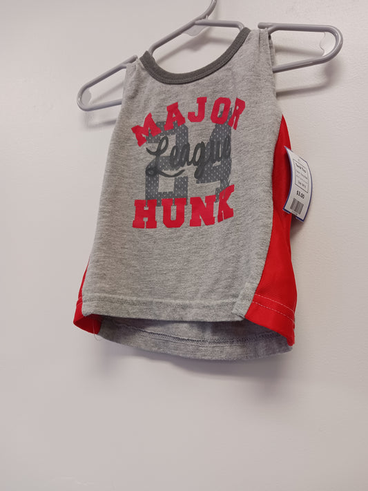 Grey/Red Small Wonders Tank Top, 6M B