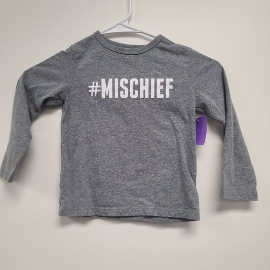 Grey #Mischief Childrens Place Longsleeve Shirt, 3T B
