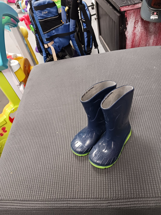 blue/green Skeeper Rain Boots, 7 B