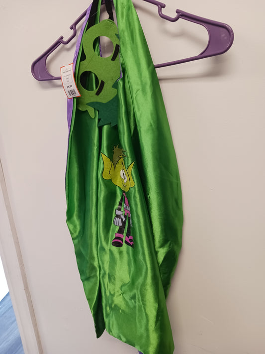 green/purple  Alien Cape/mask