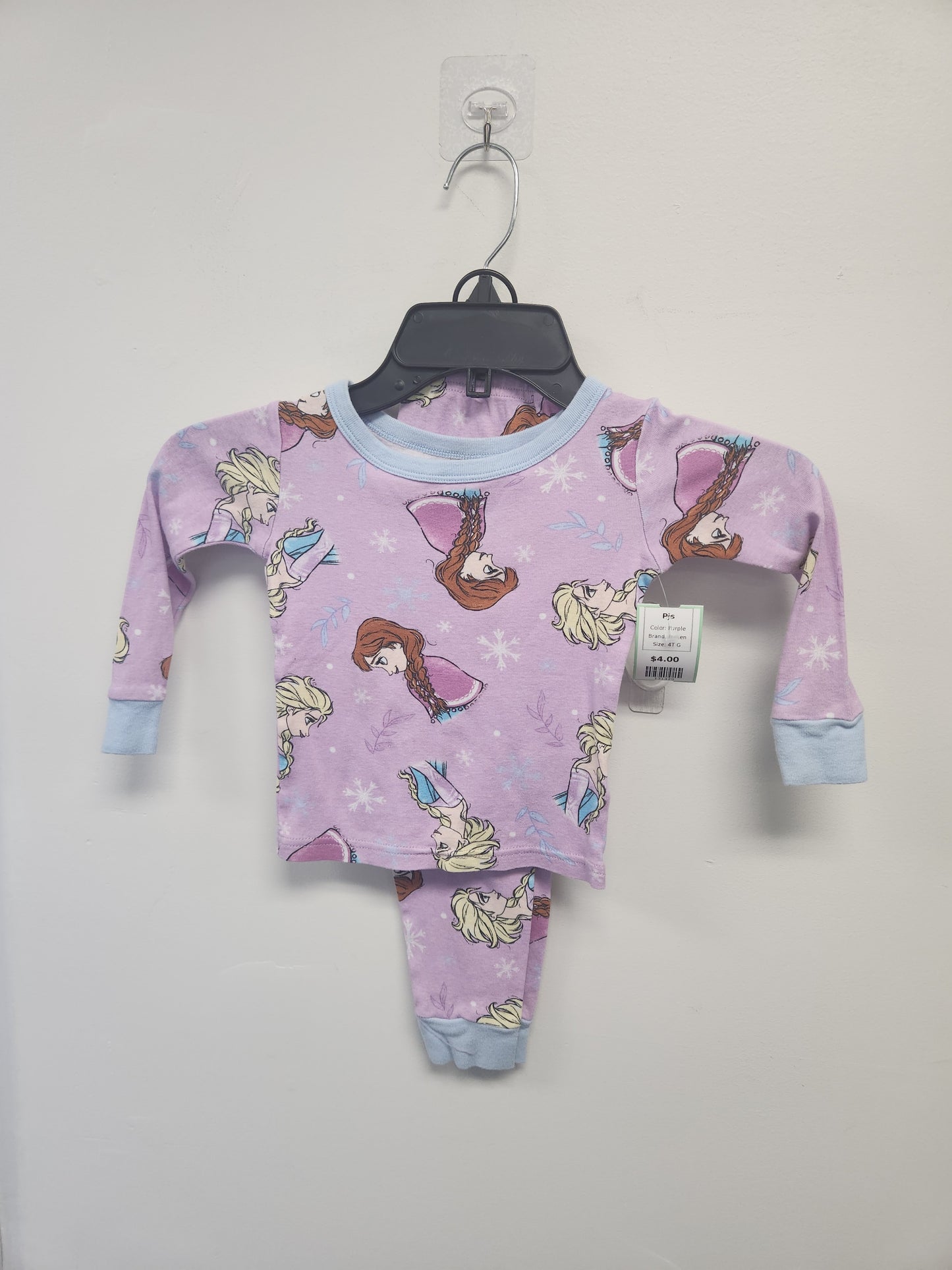 Purple  Frozen Pjs, 4T G