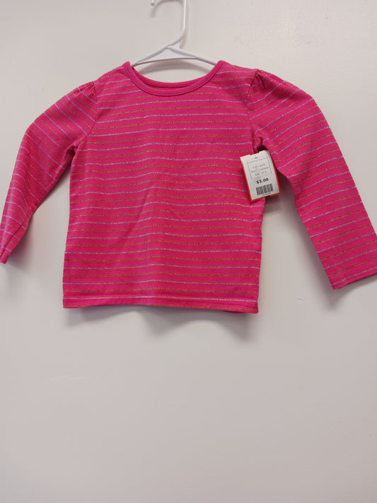 pink Garanimals Long Sleeve Stripe Shirt, 3T G