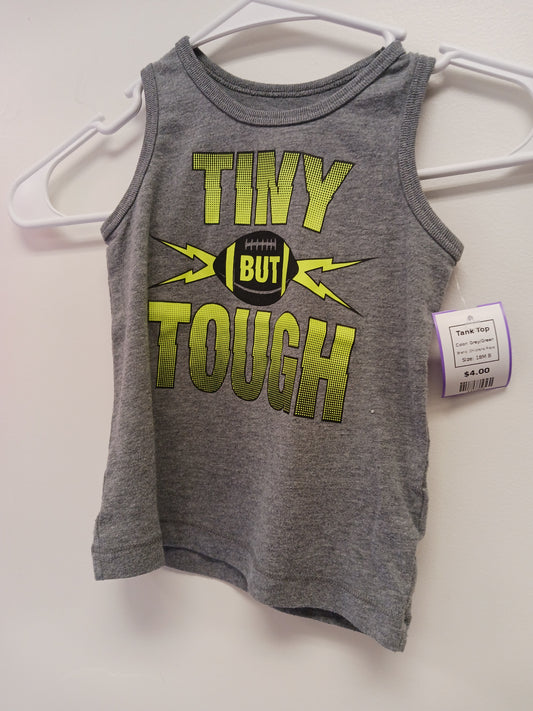 Grey/Green Childrens Place Tank Top, 18M B