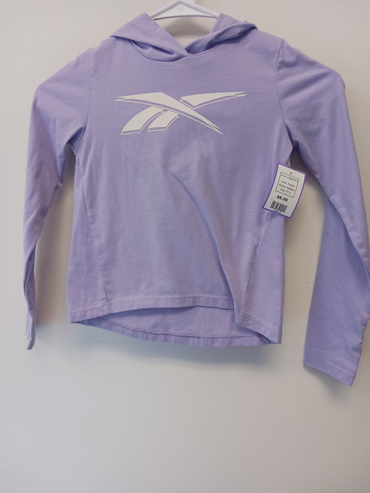 Purple Reebok Hooded Longsleeve Shirt, 5T G