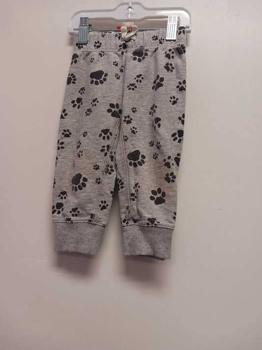 grey Garanimals Paw Print Joggers, 18M G