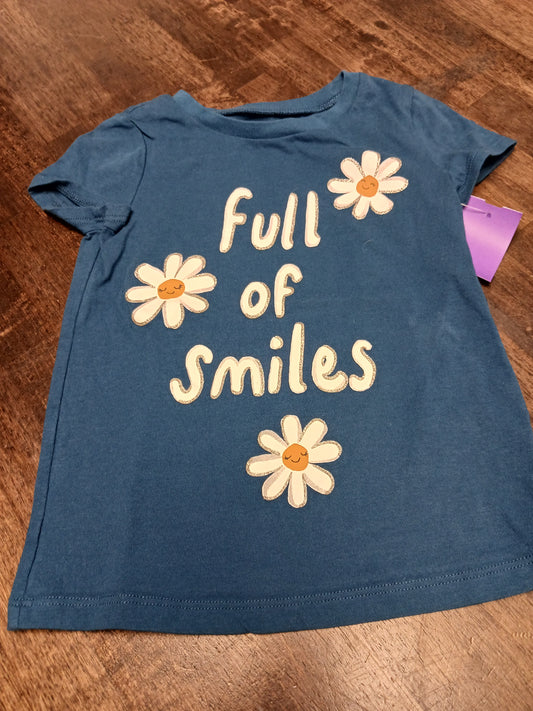blue Carters Full of Smiles Shirt, 4T G