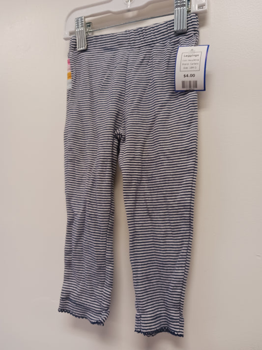 Navy/White Carters Leggings, 18M G