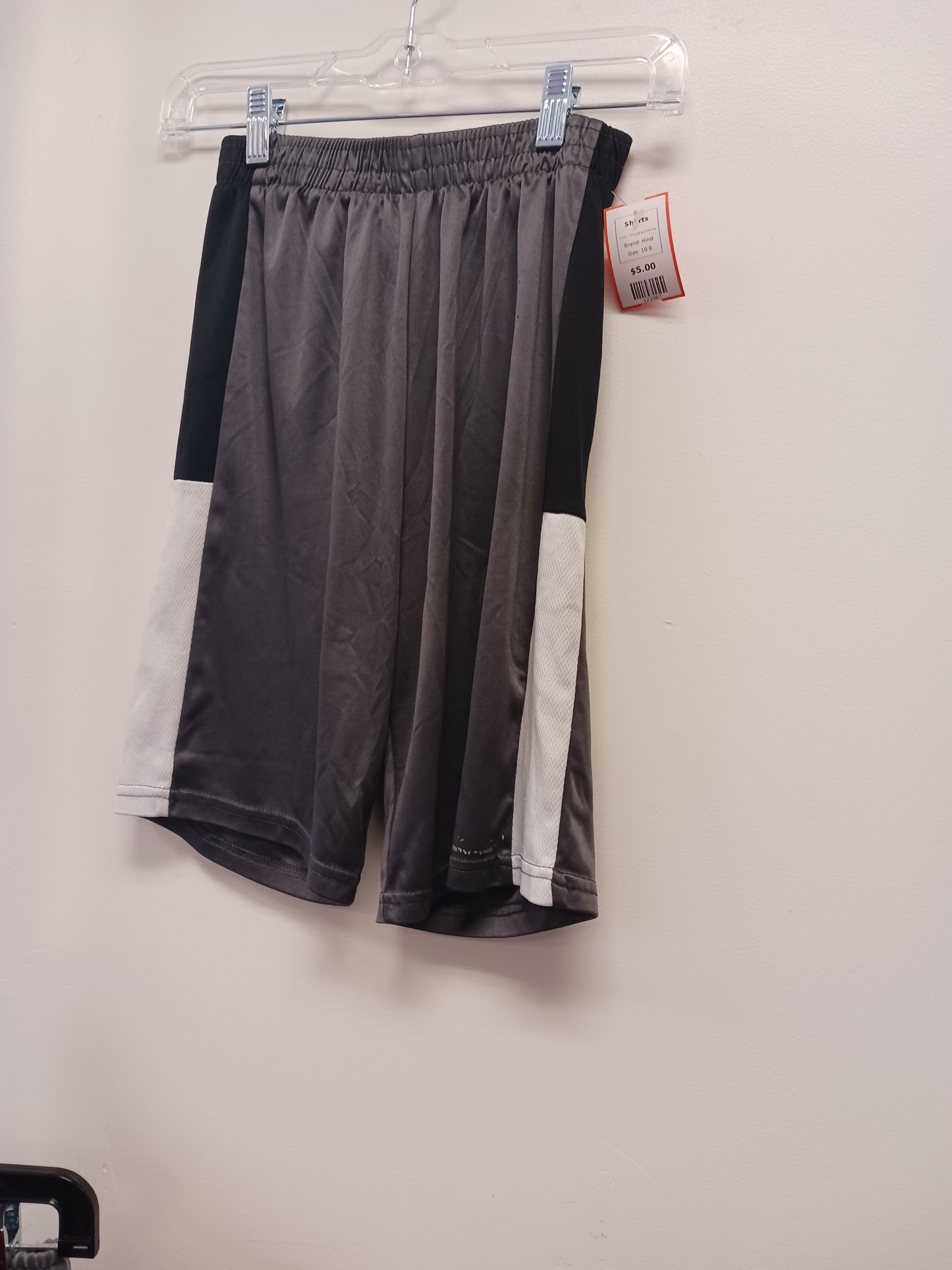 Grey/Black/White Hind Shorts, 10 B