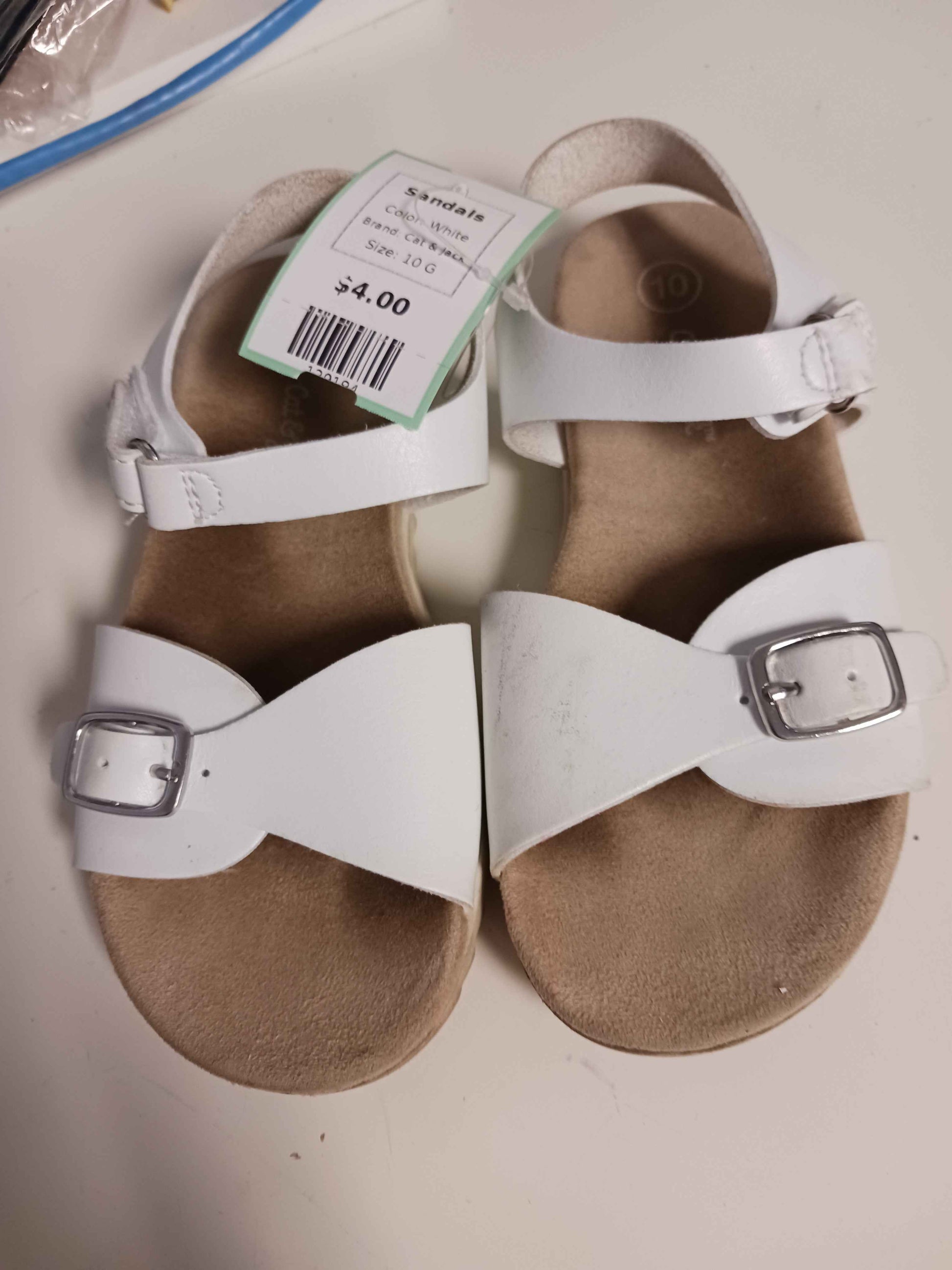 White Cat & Jack Sandals, 10 G
