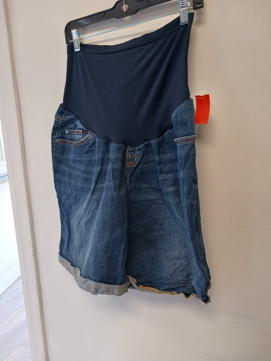 Blue Jean Indigo Blue Maternity Shorts, 2X
