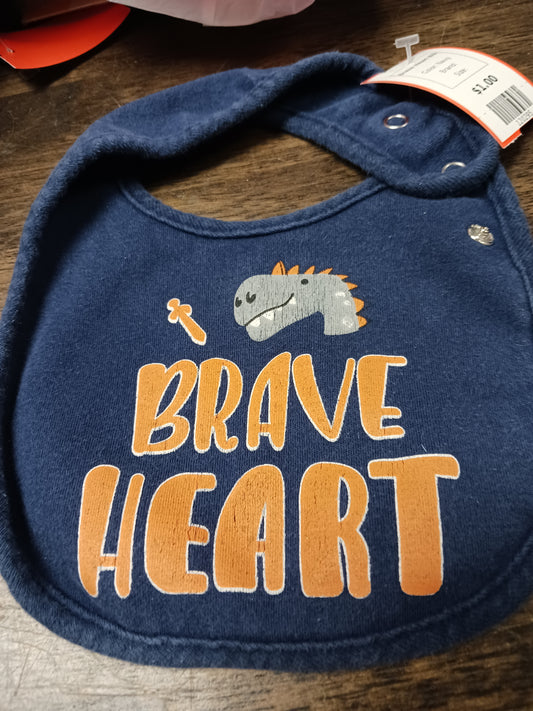 Navy  Brave Heart Bib