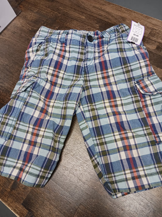 blue Childrens Place Plaid Shorts, 7 B