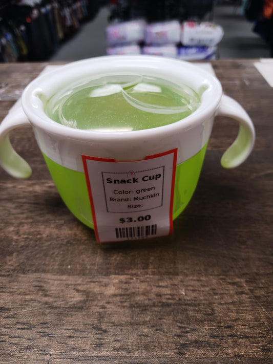 green Muchkin Snack Cup