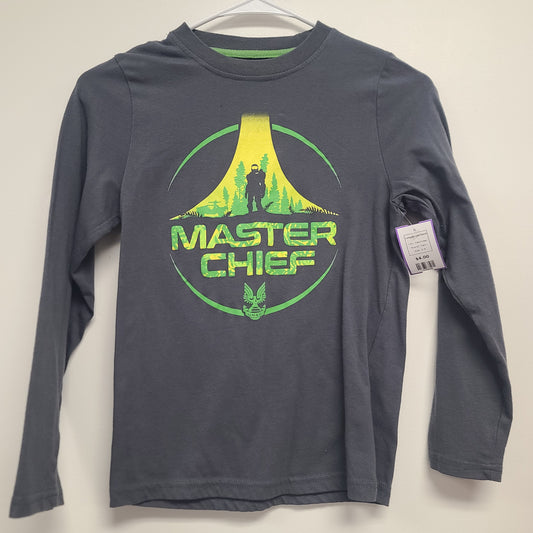 Grey/Green Halo Longsleeve Shirt, 8 B