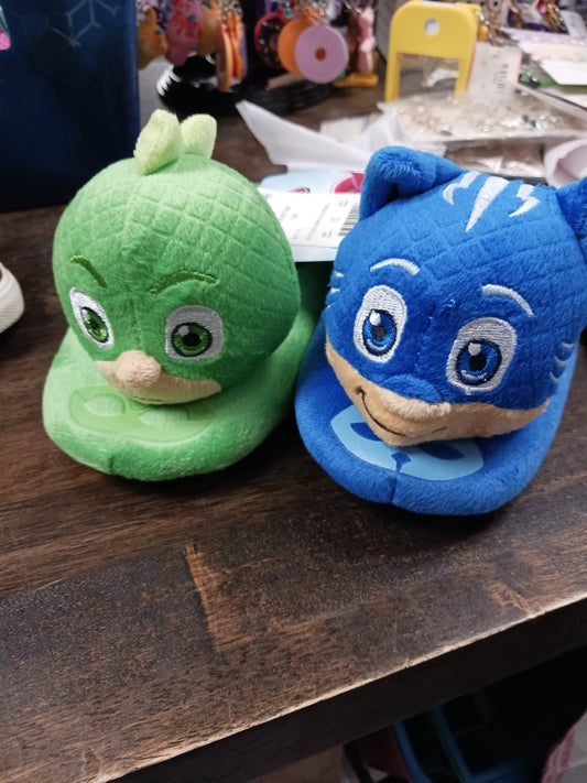 Blue/Green Pjs Masks Slippers, 7 B