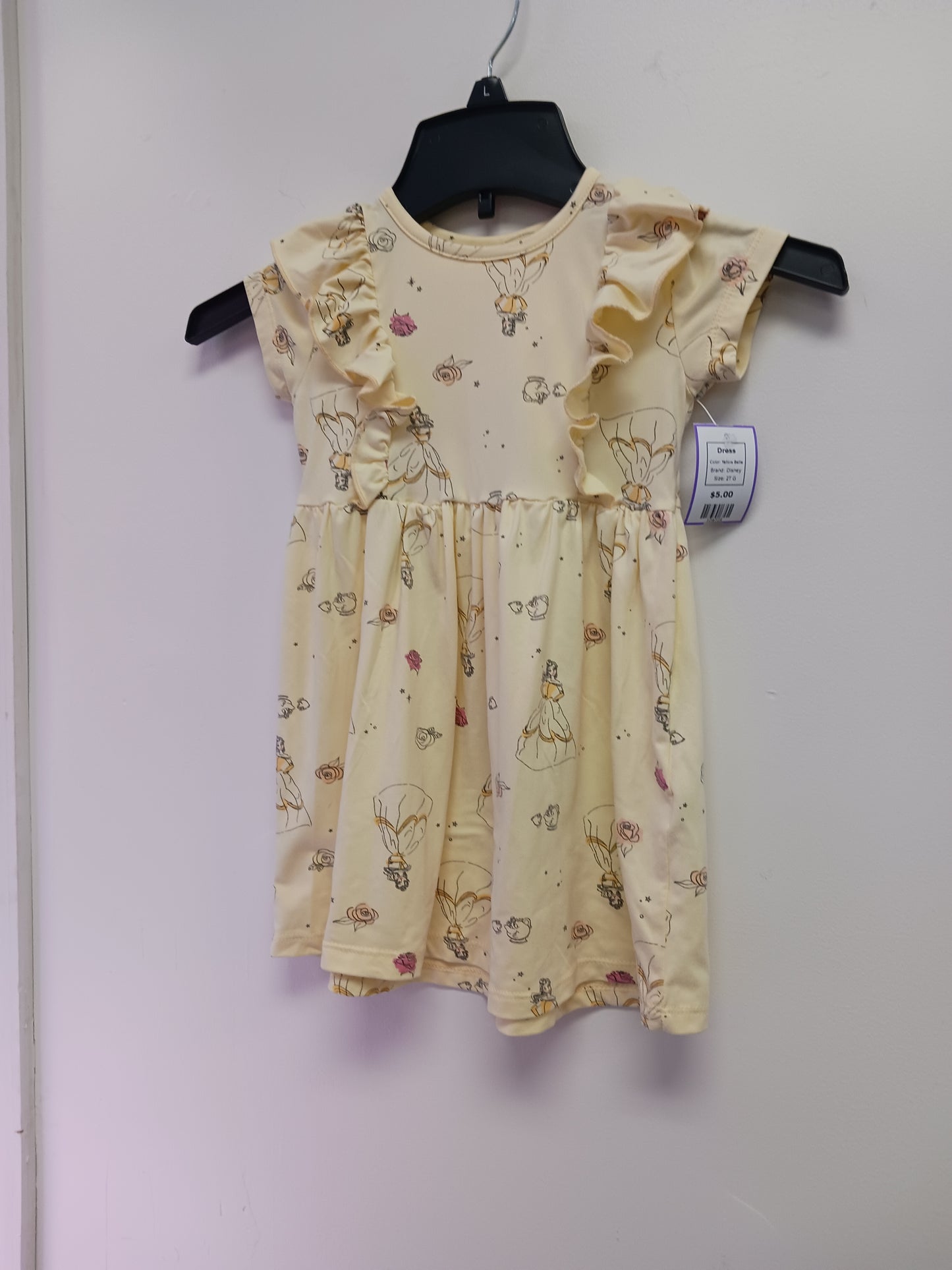 Yellow Belle Disney Dress, 2T G