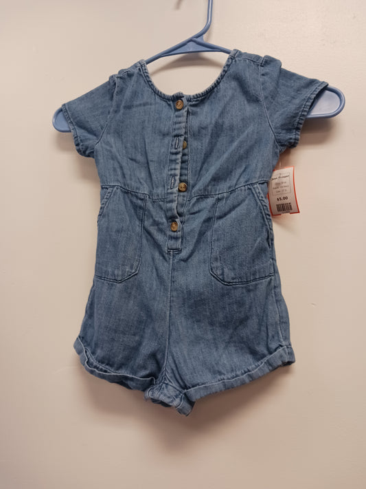 Blue Old Navy Jean Romper, 2T G