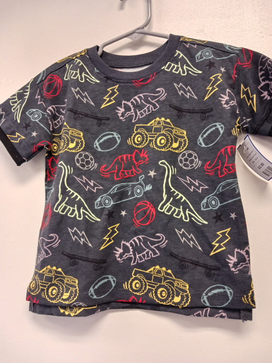 Grey/Colorful Garanimals Shirt, 18M B