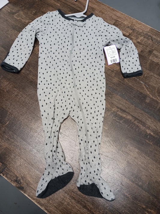 grey Cloud Island Dotted Sleeper 6-9m, 6M B