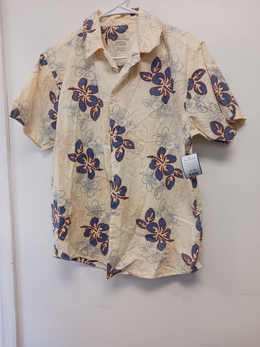 yellow/blue Faded Glory Hawain Shirt  16/18, 16 B
