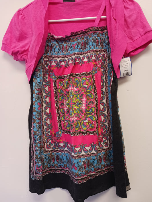 Pink Self Esteem Flowered Shirt, 14 G