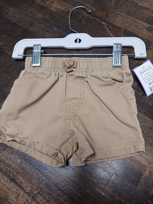tan Garanimals Shorts 6-9m, 6M B