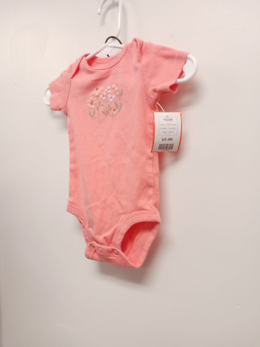 Pink Flower Carters Outfit, 3M G