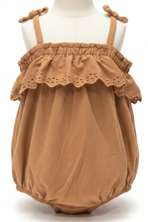 Brown Modern Moments Bubble Romper, 18M G