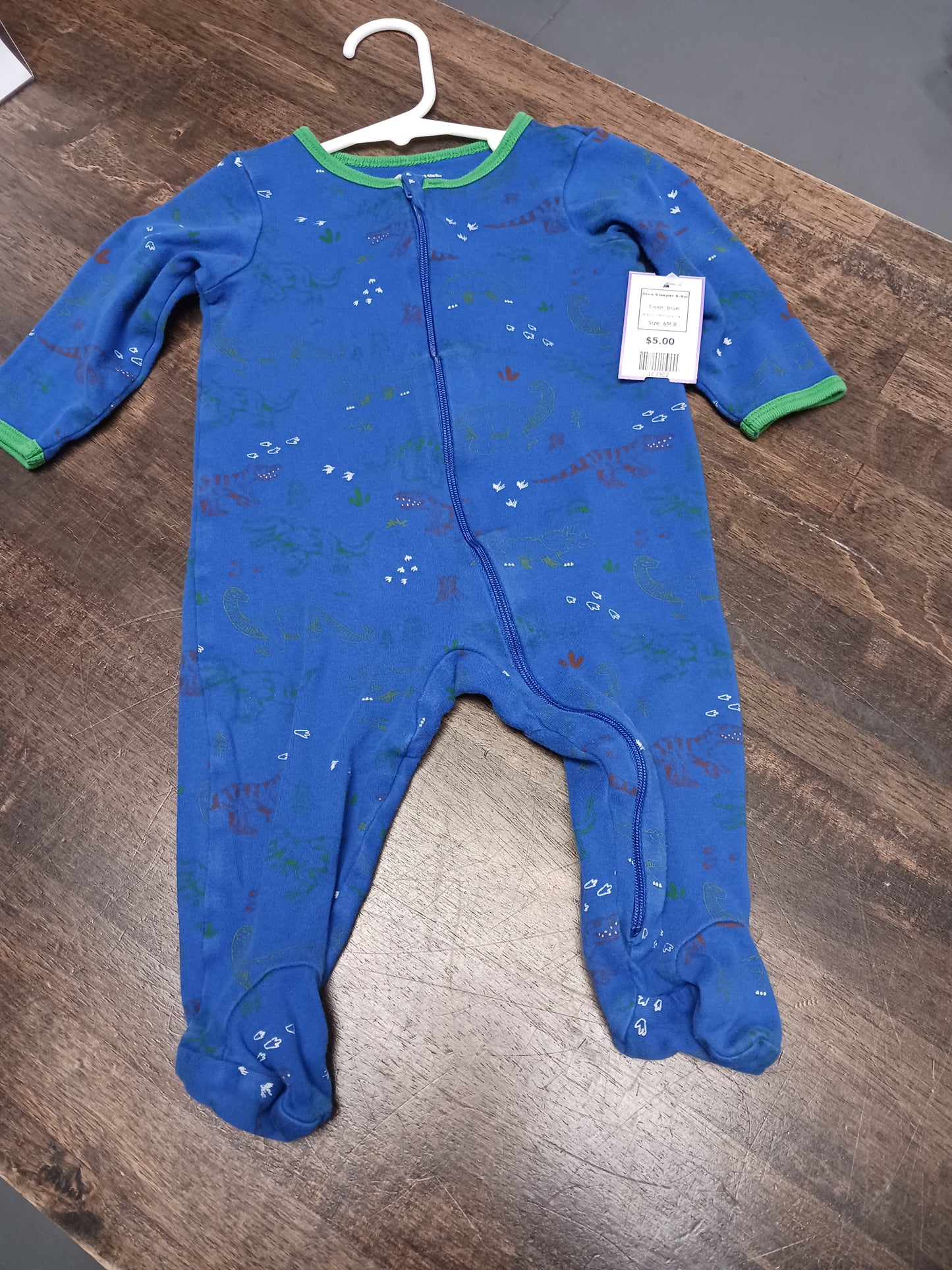 blue Members Mark Dino Sleeper 6-9m, 6M B