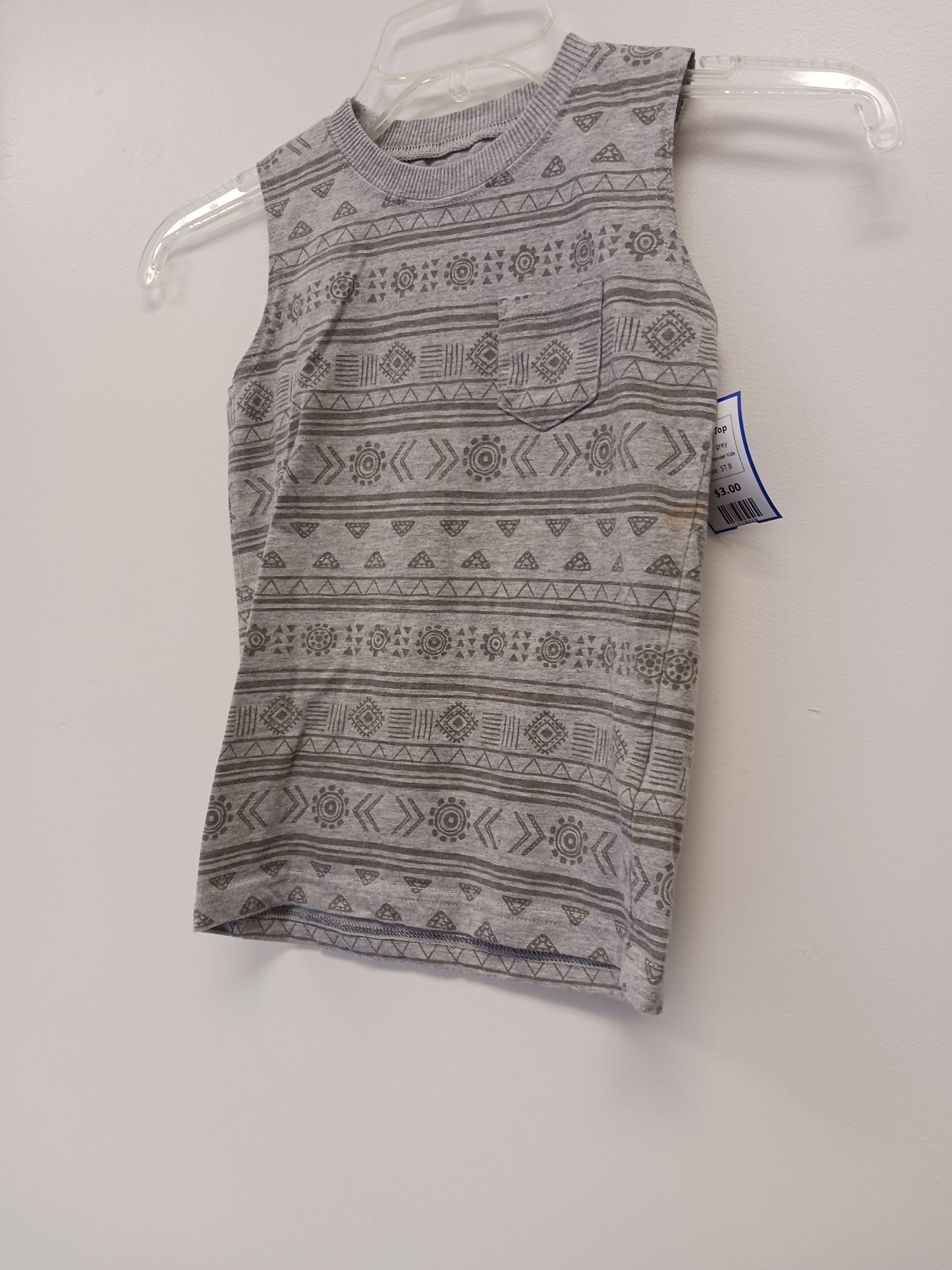 grey Wonder Kids Tank Top, 5T B