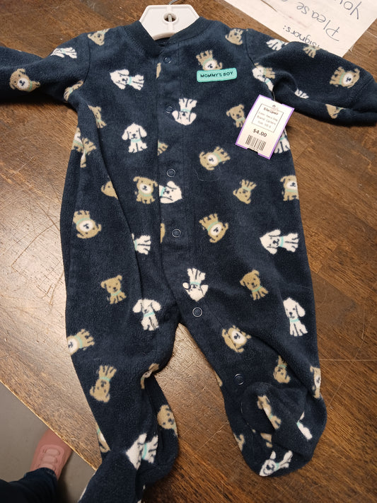 Navy Dog Carters Sleeper, NB B