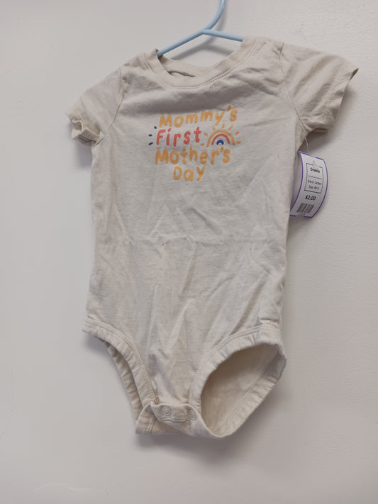 Cream Mommy's First Mothers Day Carters Onesie, 9M B