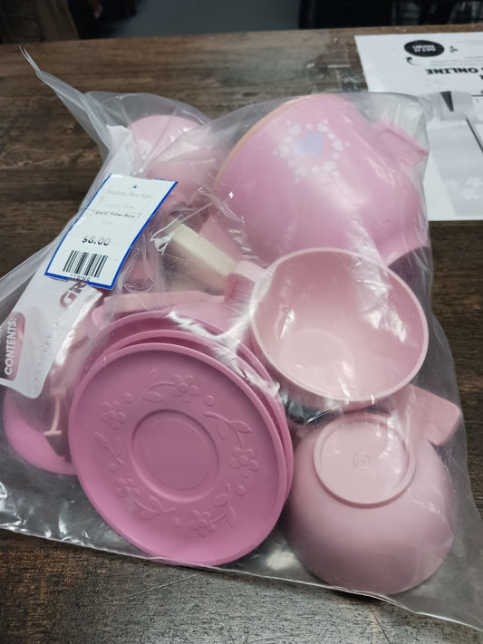 Pink Fisher Price Plastic Tea Set