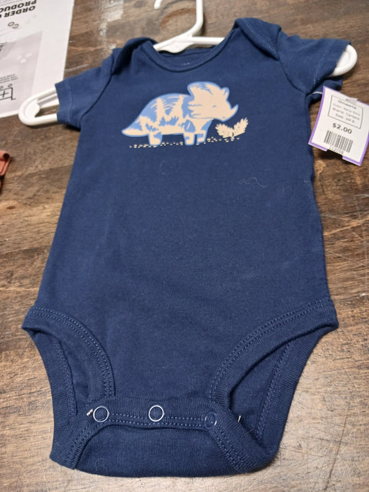 Navy Dino Carters Onesie, 3M B