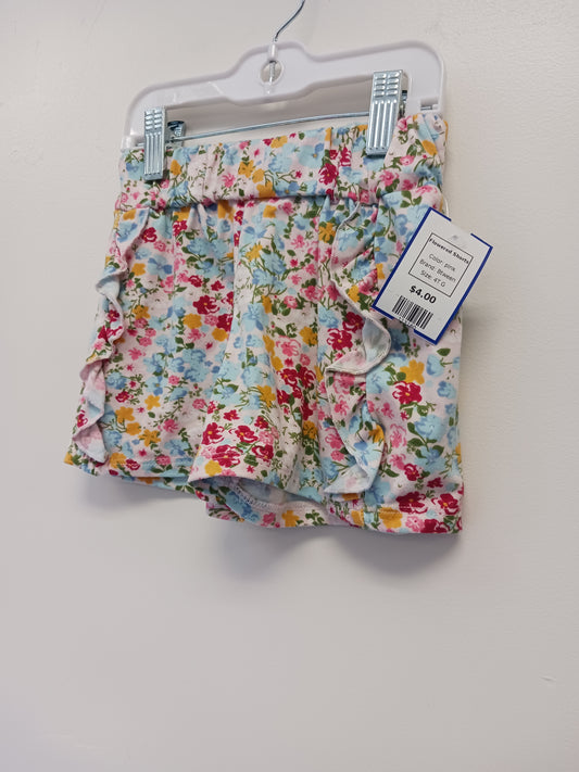 pink Btween Flowered Shorts, 4T G
